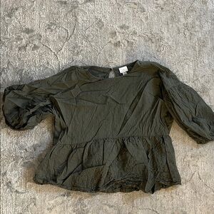 a new day Olive Green Women's Blouse